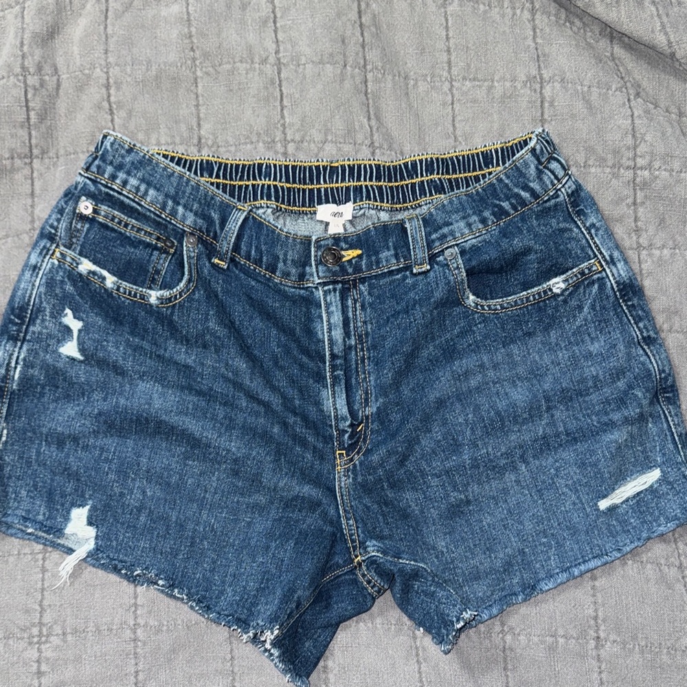 AERIE Blue Denim Jean Shorts